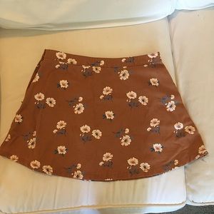 Forever 21 floral cotton skirt